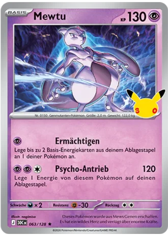 Mewtu #063/128 — 30 Jahre