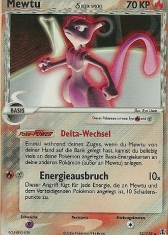 Mewtu #12 — EX Delta Species