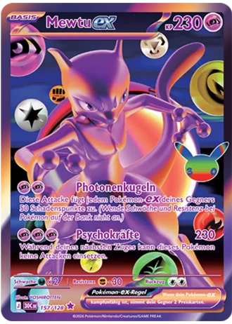 Mewtu-ex #157/128 — 30 Jahre