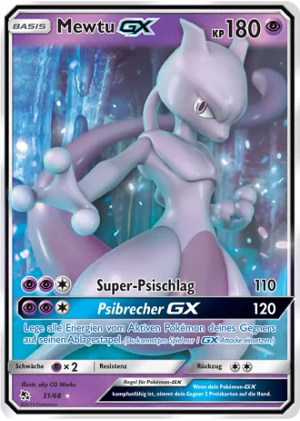 Mewtu GX #31 — Verborgenes Schicksal