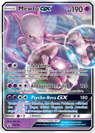 Mewtu GX SM196 — Sonne & Mond Promos
