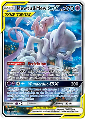 Mewtu & Mew GX SM191 — Sonne & Mond Promos