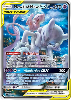Mewtu & Mew GX SM191 — Sonne & Mond Promos
