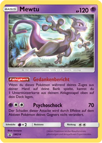 Mewtu SM214 — Sonne & Mond Promos