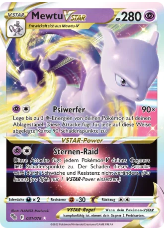 Mewtu VSTAR #031/78 — Pokémon GO