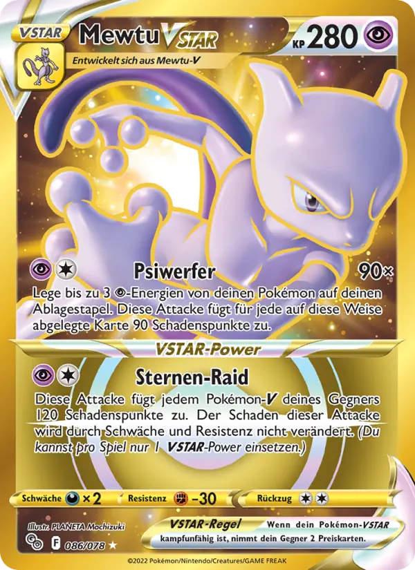Mewtu VSTAR #086 — Pokémon GO