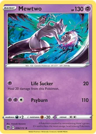 Mewtwo #056/172 — Trick or Trade 2022