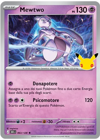 Mewtwo #063 — 30° Anniversario