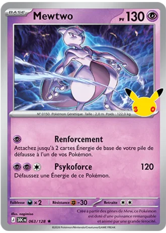 Mewtwo #063/128 — 30e Anniversaire