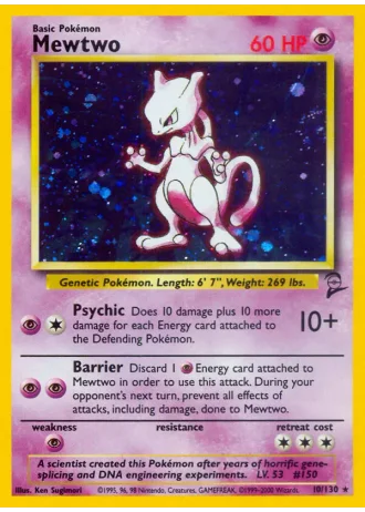 Mewtwo #10 — Base Set 2