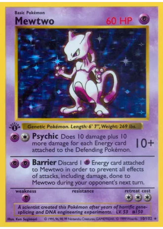 Mewtwo #10 — Base Set