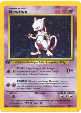 Mewtwo #10/102 — Set de Base