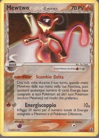 Mewtwo #12/113 — EX Specie Delta