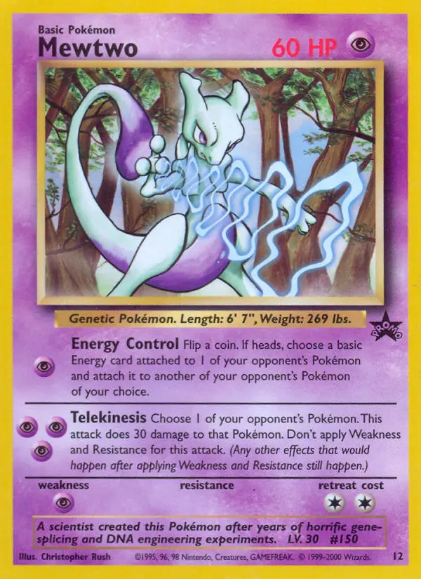 Mewtwo #12 — Wizards Promos