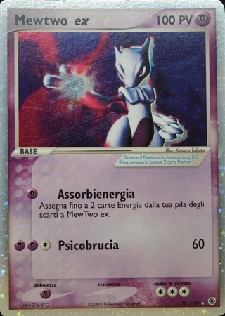 Mewtwo ex #101 — EX Rubino & Zaffiro