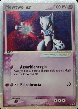 Mewtwo ex #101 — EX Rubino & Zaffiro