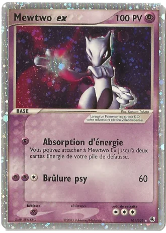 Mewtwo ex #101/109 — EX Rubis & Saphir