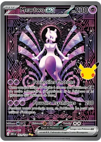 Mewtwo-ex #151/128 — 30e Anniversaire