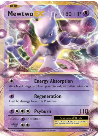 Mewtwo EX #52/108 — Evolutions