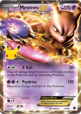 Mewtwo EX #54/99 — Classic Collection (Celebrations)