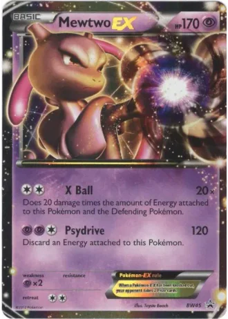 Mewtwo EX BW45 — Black & White Promos
