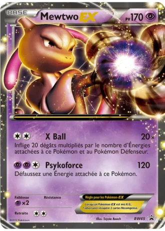 Mewtwo ex BW45 — Noir & Blanc Promos