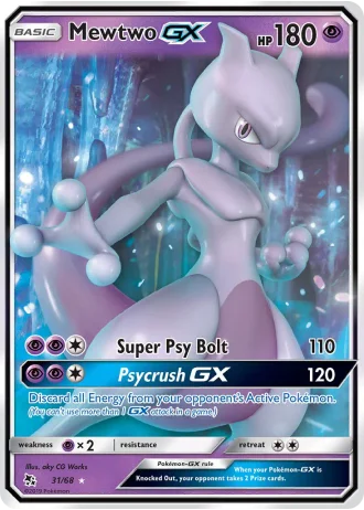 Mewtwo GX #31/68 — Hidden Fates