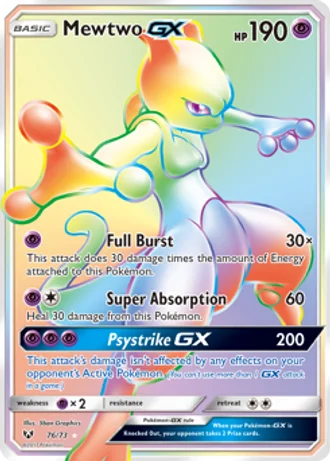 Mewtwo GX #76 — Shining Legends