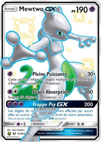 Mewtwo GX SV59/94 — Coffre Chromatique (Destinées Occultes)