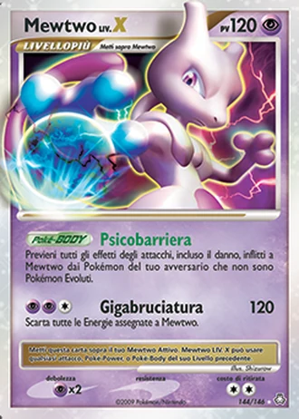 Mewtwo LIV.X #144/146 — Il Risveglio dei Miti