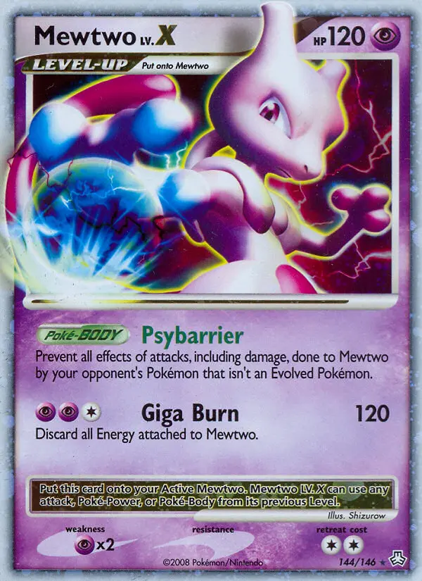 Mewtwo LV.X #144 — Legends Awakened