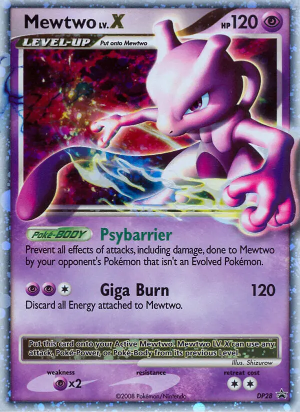 Mewtwo LV.X DP28 — Diamond & Pearl Promos