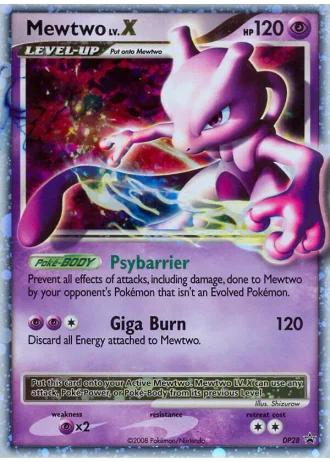 Mewtwo LV.X DP28 — Diamond & Pearl Promos