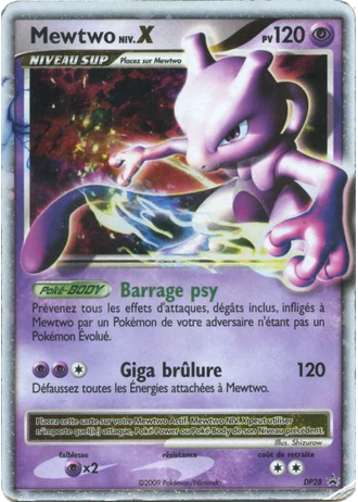 Mewtwo Niv.X DP28 — Diamant & Perle Promos