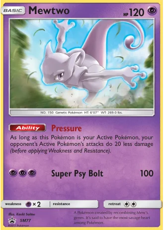 Mewtwo SM77 — Sun & Moon Promos