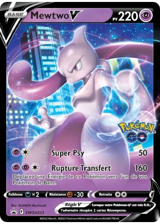 Mewtwo V SWSH223 — Épée & Bouclier Promos