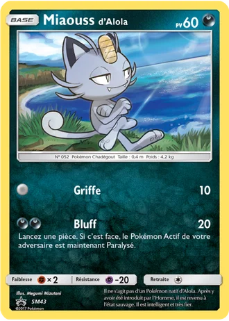 Miaouss d’Alola SM43 — Soleil & Lune Promos