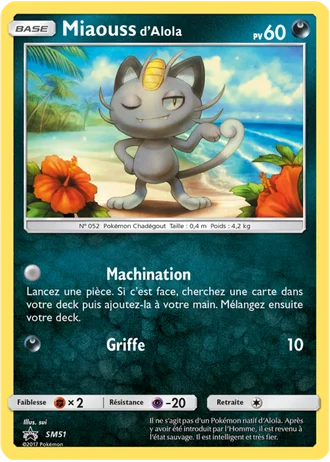Miaouss d’Alola SM51 — Soleil & Lune Promos