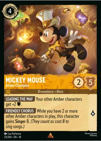 Mickey Mouse - Amber Champion #23/204 — Whispers in the Well