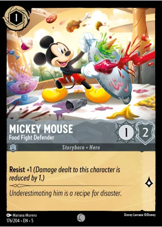 Mickey Mouse - Food Fight Defender #176/204 — Shimmering Skies