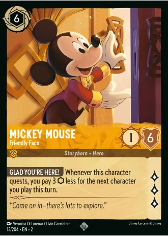 Mickey Mouse - Friendly Face #13/204 — Rise of the Floodborn