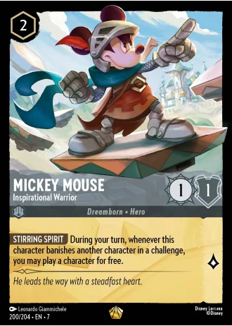 Mickey Mouse - Inspirational Warrior #200/204 — Archazia's Island