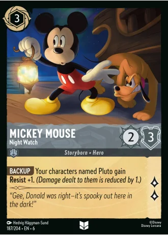 Mickey Mouse - Night Watch #187/204 — Azurite Sea