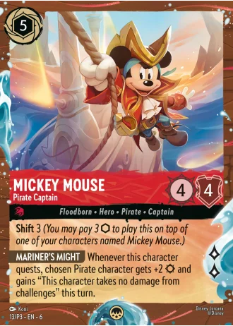 Mickey Mouse - Pirate Captain #13/204 — Azurite Sea