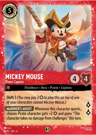 Mickey Mouse - Pirate Captain #18/204 — Azurite Sea