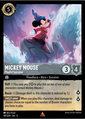 Mickey Mouse - Playful Sorcerer #187/204 — Ursula's Return