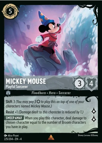 Mickey Mouse - Playful Sorcerer #225/204 — Ursula's Return