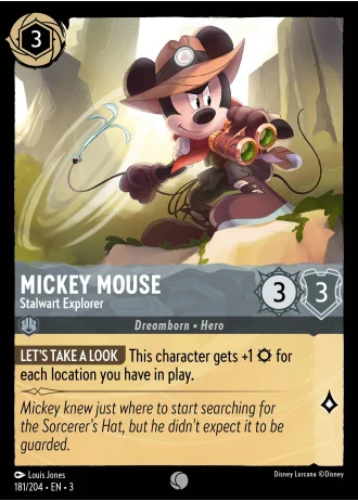 Mickey Mouse - Stalwart Explorer #181/204 — Into the Inklands
