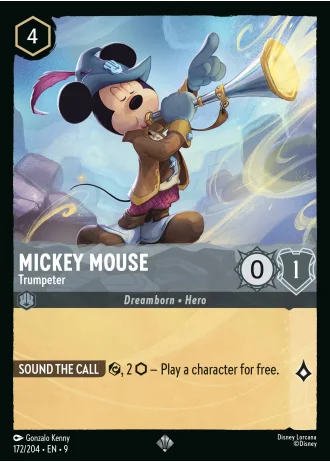 Mickey Mouse - Trumpeter #172/204 — Fabled
