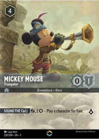 Mickey Mouse - Trumpeter #220/204 — Into the Inklands